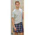 District  Young Men's Flannel Plaid Boxer